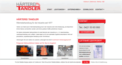 Desktop Screenshot of haerterei-tandler.de