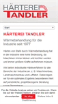 Mobile Screenshot of haerterei-tandler.de
