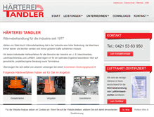 Tablet Screenshot of haerterei-tandler.de